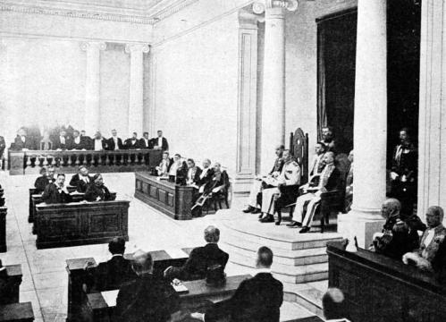 Opening van de Volksraad 1918. Collectie Tropenmuseum